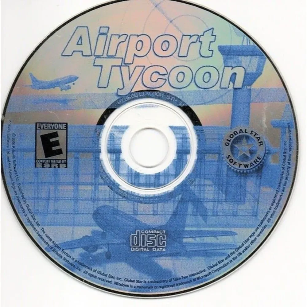 Air Games Lot of 2 Legacy PC CD: US Navy Fighters 1997, Airport Tycoon, Win95/98